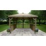 Forest Garden Forest Garden Premium Square Garden Gazebo With Timber Roof