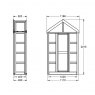 Forest Garden Forest Garden Georgian Tall Wall Greenhouse With Auto Vent