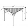 Forest Garden Forest Garden Slotted Corner Pergola