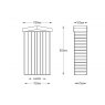 Forest Garden Forest Garden Shiplap Apex Tall Garden Store