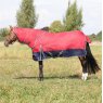 StormX Empra Turnout Rug With Detachable Neck Burgundy 200g