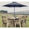 Churnet Valley Ergonomic 6 Seater Round Dining Set