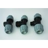 TEE THREADED 50MMX1.5" MALE BLUE K