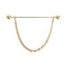 COLLAR PIN GOLD 6.5CM SUPREME