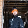 Scruffs Workwear Scruffs Trade Bobble Hat Black/Orange