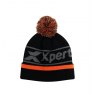 BEANIE POM POM BLK/ORNG JNR XPERT