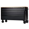 TROLLEY 61" 5 DRAWER GRY