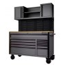 WORKSTATION 56" 10 DRAWER GRY