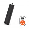EXTENSION LEAD 4G 13A 2M BLK WE