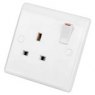 SOCKET SWITCHED 1G 13A DP WE