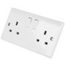 SOCKET SWITCHED 2G 13A DP+ WE