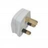 PLUG FUSED 13A WHT UK MAINS WE
