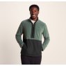 Tog24 Tog24 Dowson Zip Neck Fleece Black/Light Forest