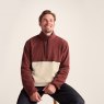 Tog24 Tog24 Kirton Zip Neck Fleece Port/Hazelnut