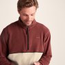 Tog24 Tog24 Kirton Zip Neck Fleece Port/Hazelnut