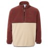 Tog24 Tog24 Kirton Zip Neck Fleece Port/Hazelnut