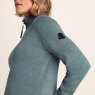 Tog24 Tog24 Pearson Knitlook Zip Neck Fleece Mist Grey Marl