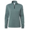 Tog24 Tog24 Pearson Knitlook Zip Neck Fleece Mist Grey Marl