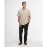 Barbour Barbour Fleming Short Sleeved Linen Shirt Stone