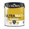 Crown Crown Ultramatt Plus Vinyl Emulsion Paint Pure Brilliant White