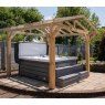 Ruby Apex Wooden Pergola With Overhang Open Roof