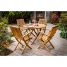 DINING SET MALTON 4 SEATER RND FOLDING