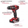 Einhell Einhell PXC TE-CD 18/44 Li-i 18v Cordless Combi Drill Kit