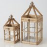 BOLTZE Boltze Torre Square Wooden Lantern