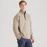 Ridgeline Ridgeline Brancaster 1/4 Zip Sweatshirt Roasted Cashew