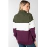 Rydale Rydale Byland Cow Sweatshirt Olive/White/Berry