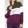 Rydale Rydale Byland Cow Sweatshirt Olive/White/Berry