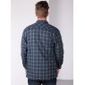 SHIRT FLEECE XXL NVY/GRN LINED