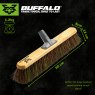 Buffalo Stiff Bassine Platform Broom Head 24"