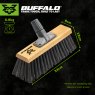 Buffalo Stiff PVC Scavenger Broom Head 13"