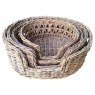 BASKET LOG XL DEEP OVAL OPEN WEAVE