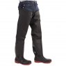 WADER RHONE 9 BLK/RED THIGH SAFETY