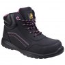 BOOT LYDIA AS601 9 BLK ZIP SAFETY