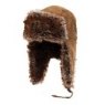 HAT TRAPPER FAUX LEATHER BRN MNS