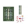 XMAS CRACKER 10PK GRN MISTLETOE 14"