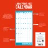 Gifted Stationary Square Large Print Calendar 2027