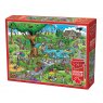 Cobble Hill Doodle Town Par For The Course Jigsaw Puzzle 1000 Piece