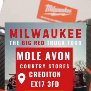 The Milwaukee Big Red Truck is pulling up at Mole Avon Country Stores Crediton! 📅 Monday 23rd Marc...